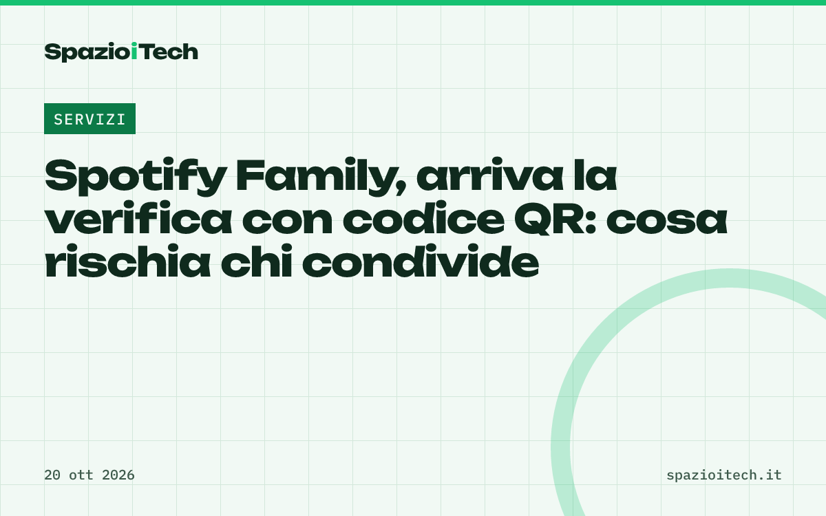 Spotify Family, arriva la verifica con codice QR: cosa rischia chi condivide